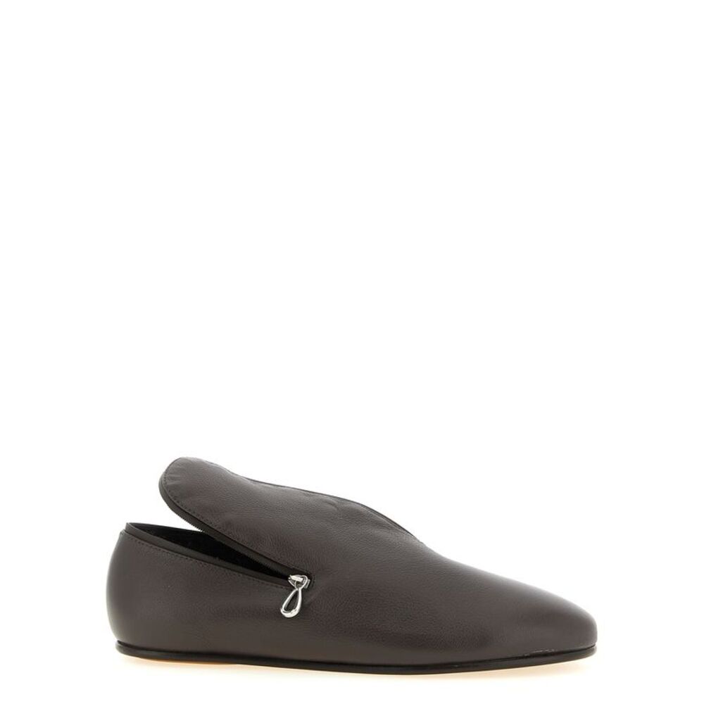 Kiko Kostadinov Black Leather Slip-On Women's Loafers